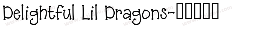 Delightful Lil Dragons字体转换
